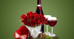 Rose Wine Gift Romantic Wallpapers