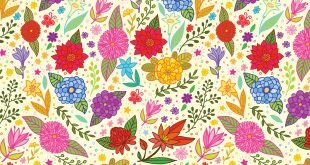 Vector Flower Pattern Wallpaper