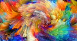 Rainbow Pattern Color Splash Wallpaper
