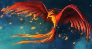 Red Phoenix Bird