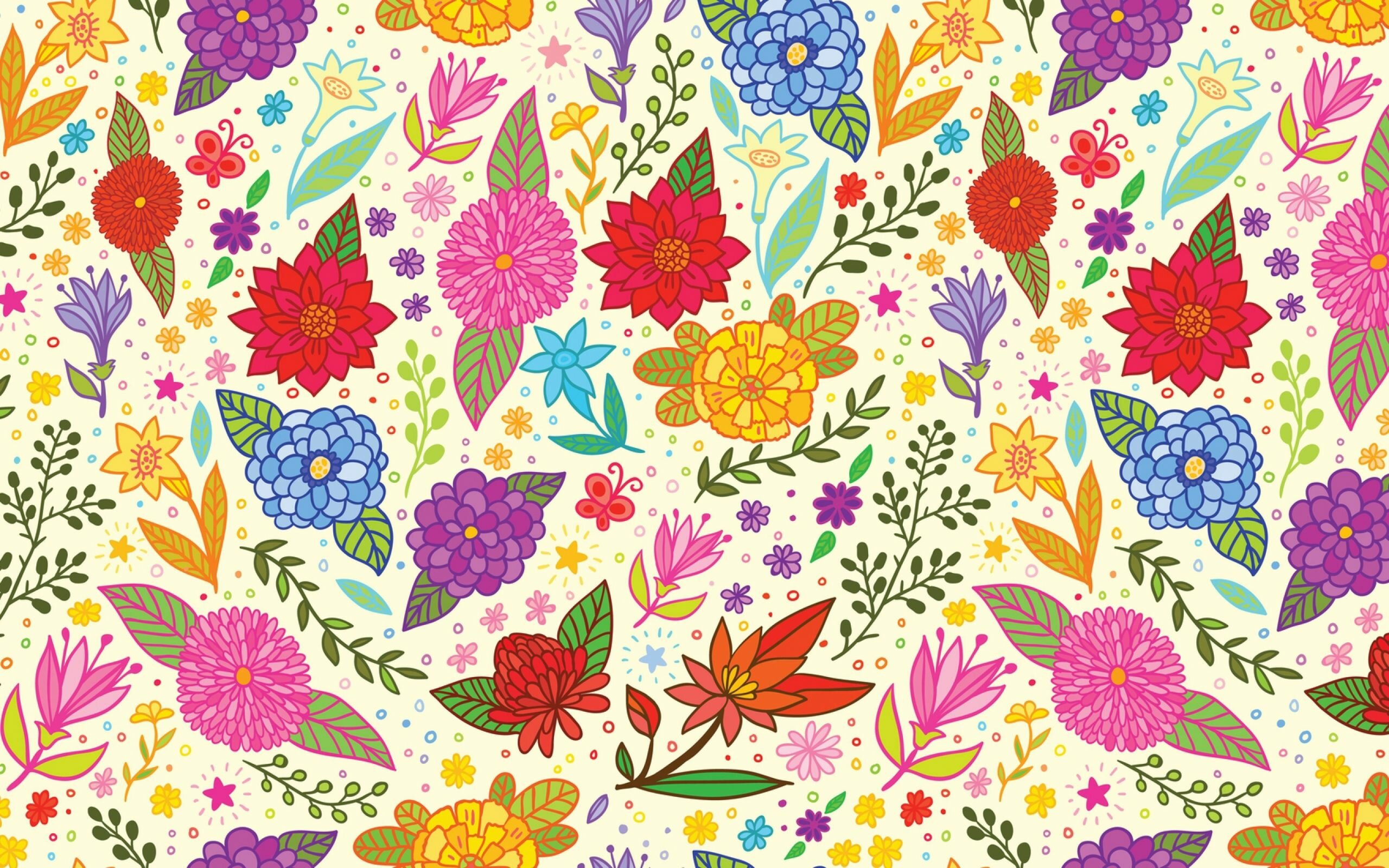 Vector Flower Pattern Wallpaper photo