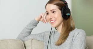 Woman Girl Headphones Music Listen To Relaxes Wallpaper