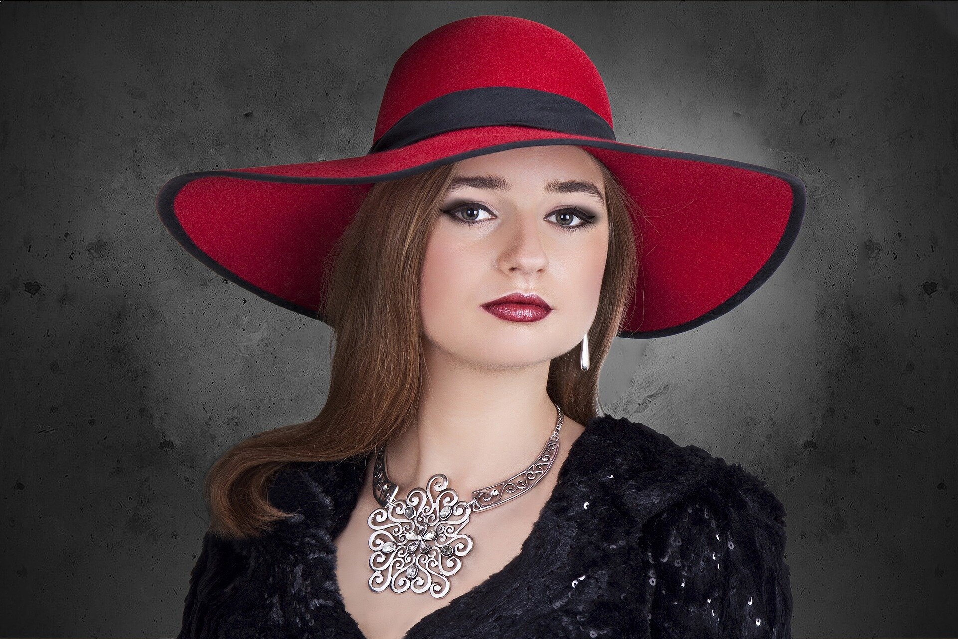 Woman Hat The Elegance Jewelry Silver Shopping Wallpaper photo