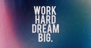 Work hard hard, dream free Wallpaper