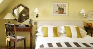 Yellow color in a bedroom Wallpapers